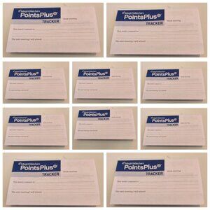 10 WEIGHT WATCHERS POINTS PLUS TRACKERS/PLANNERS-NEW